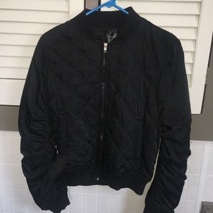 Black Bomber Jacket